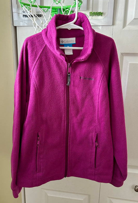 10-12 Columbia fleece Zip up sweatshirt - size Youth - 10 (L)
