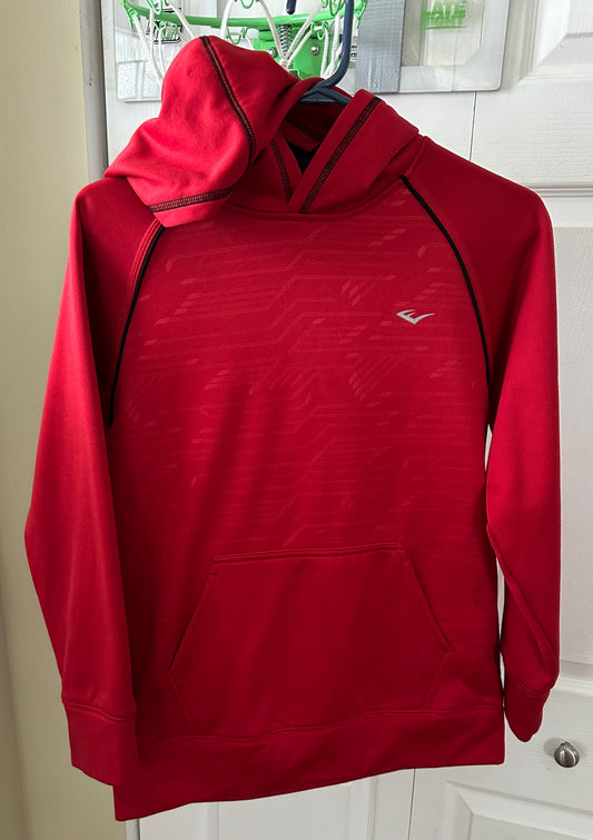 10/12 hoodie EU-VGUC Everlast polyester red - size Youth - 10 (L)