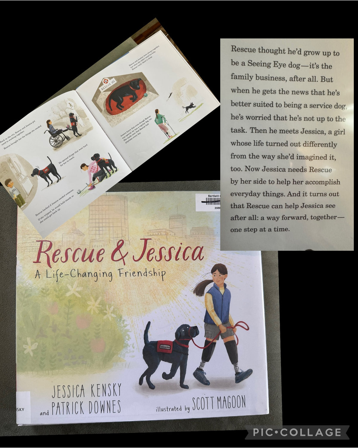 Rescue & Jessica (dog) Like new withdrawn book