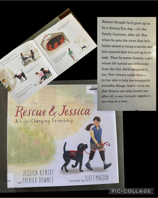 Rescue & Jessica (dog) Like new withdrawn book