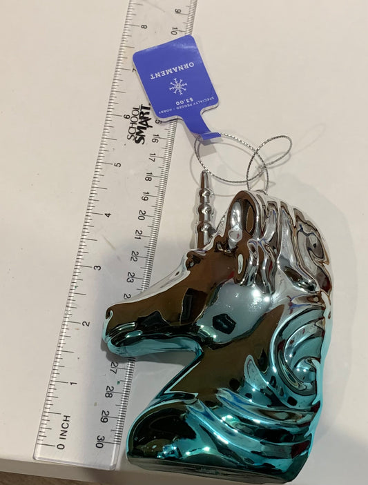 Unicorn ornament Shiny plastic New