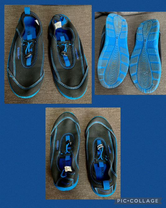 2/3 speedo water shoe Black royal blue - size Shoes - Kids 2