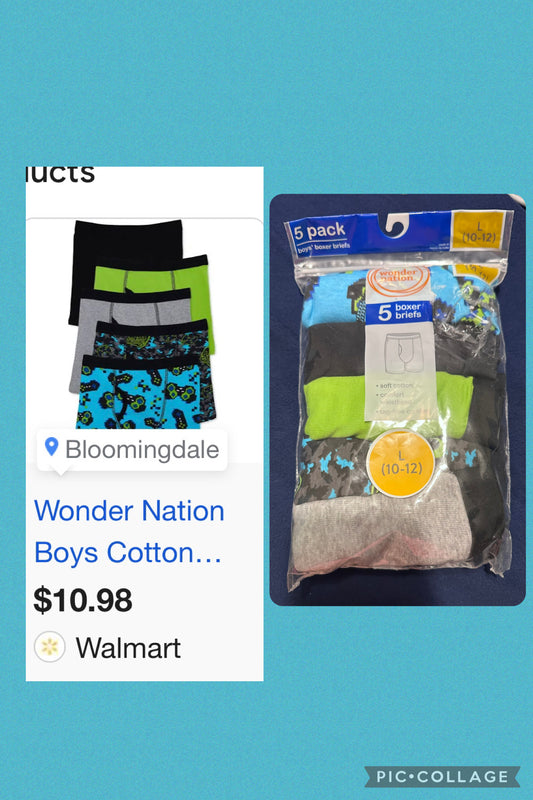 10/12 New boxers Fit closer to 10 - size Youth - 10 (L)