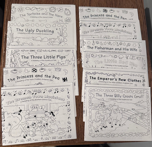 11 easy read & color bks