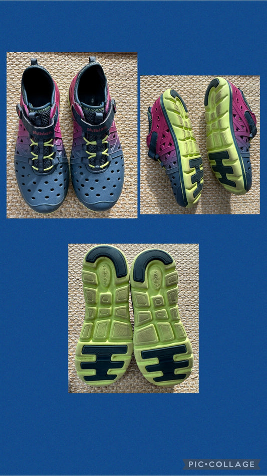 Amphibian purple neon Stride Rite, VGUC-EUC - size Shoes - Kids 2