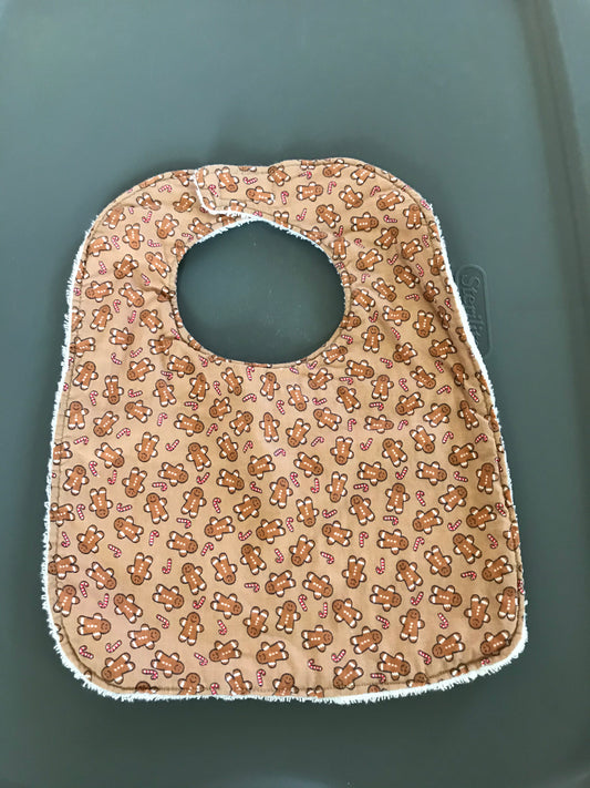 Bib Christmas Handmade New gingerbread man