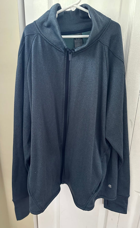 Champion W zip up VG-EUC Bluish- green, lined in - size Women - 2X (20/22W)
