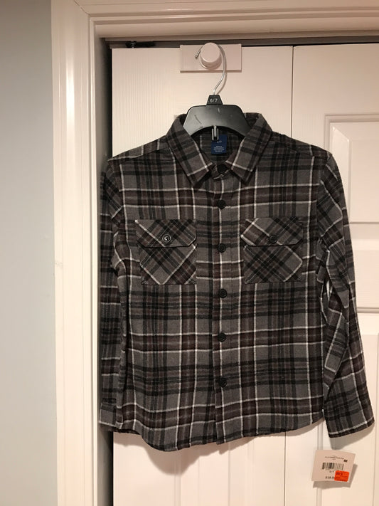 6/7 falls creek flannel Gray plaid new w/ tag - size Youth - 6 (S)