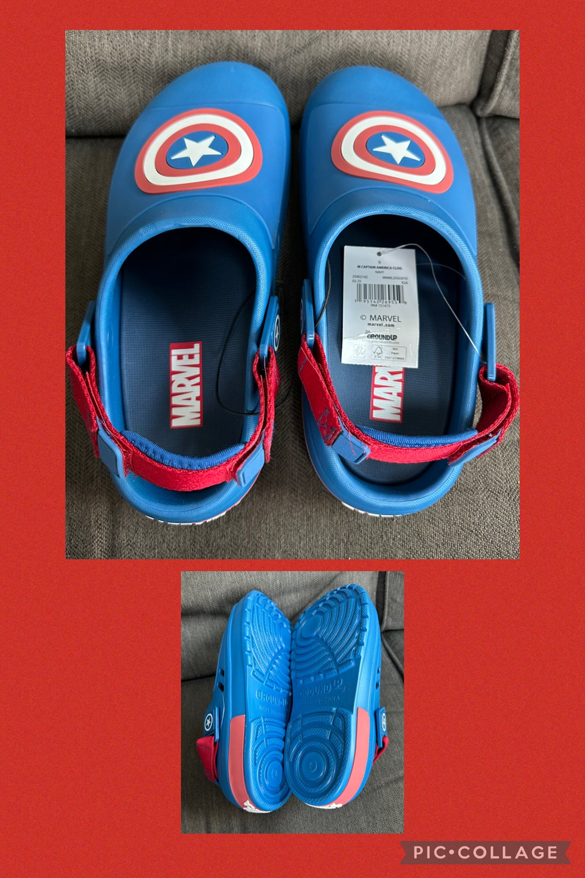 9 teen/men's new Marvel Captain America - size Shoes - Adult 9