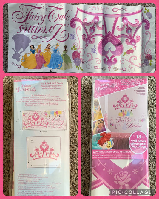 Princess Disney decals Never used