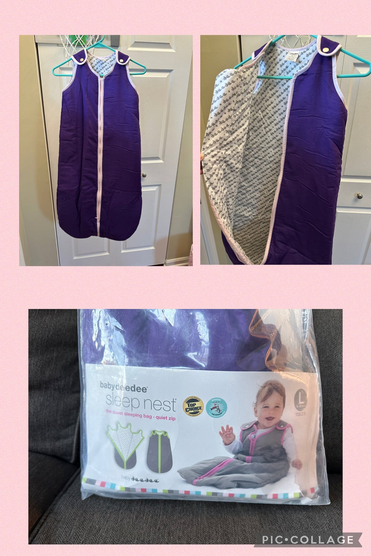 Sleep nest Baby Deedee 18-36 mos. Size Large