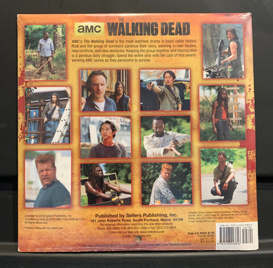Walking dead calendar 2017 for pictures only