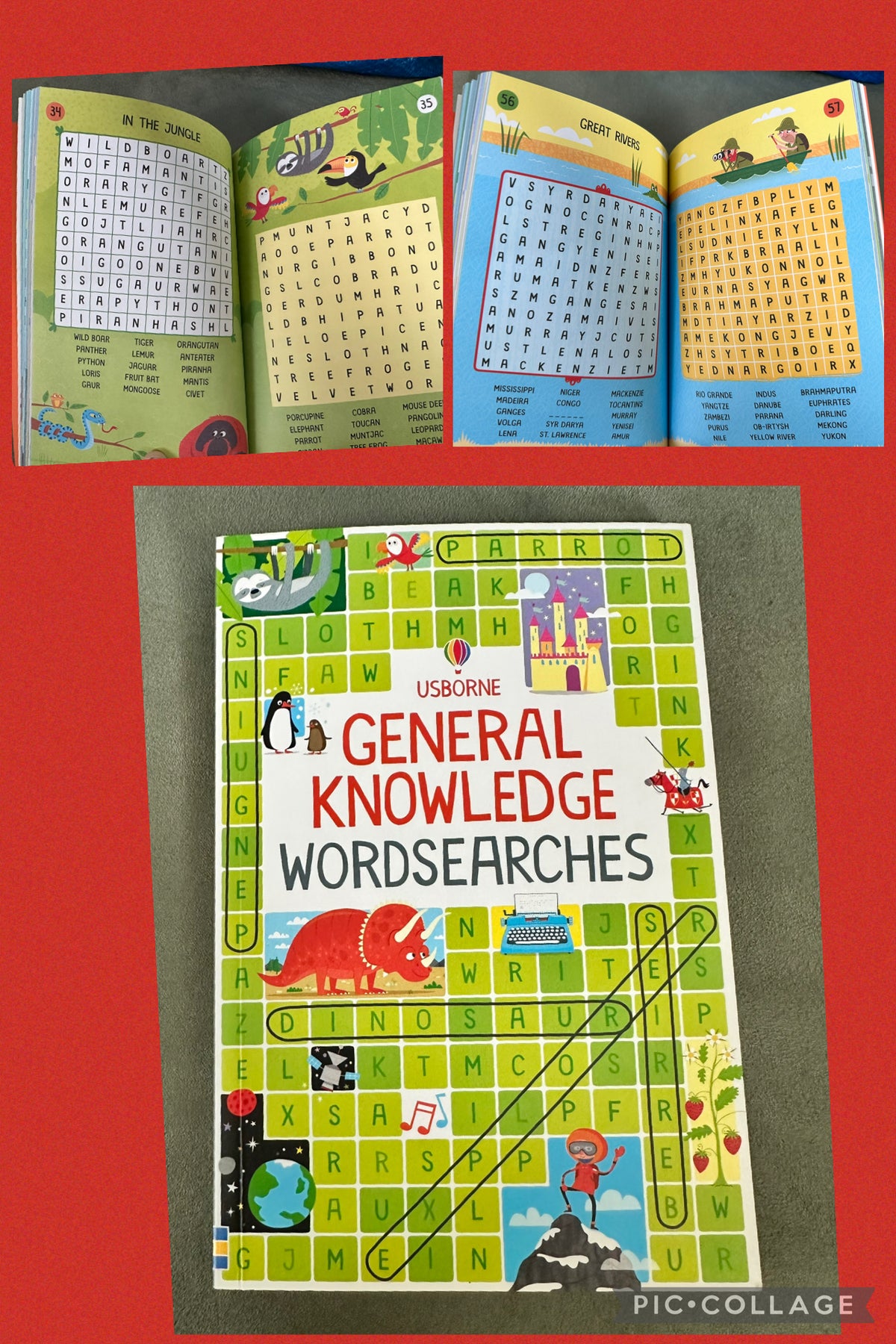 Word search usborne EUC I page done, 100 unused