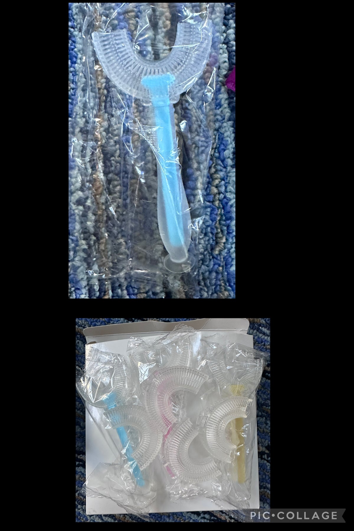 New U shaped toothbrush 3 & 4 more brush heads