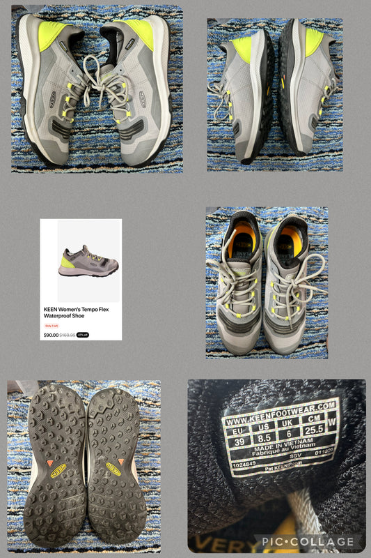 Keen waterproof gray Adult 8.5 like new! - size Shoes - Adult 8 1/2