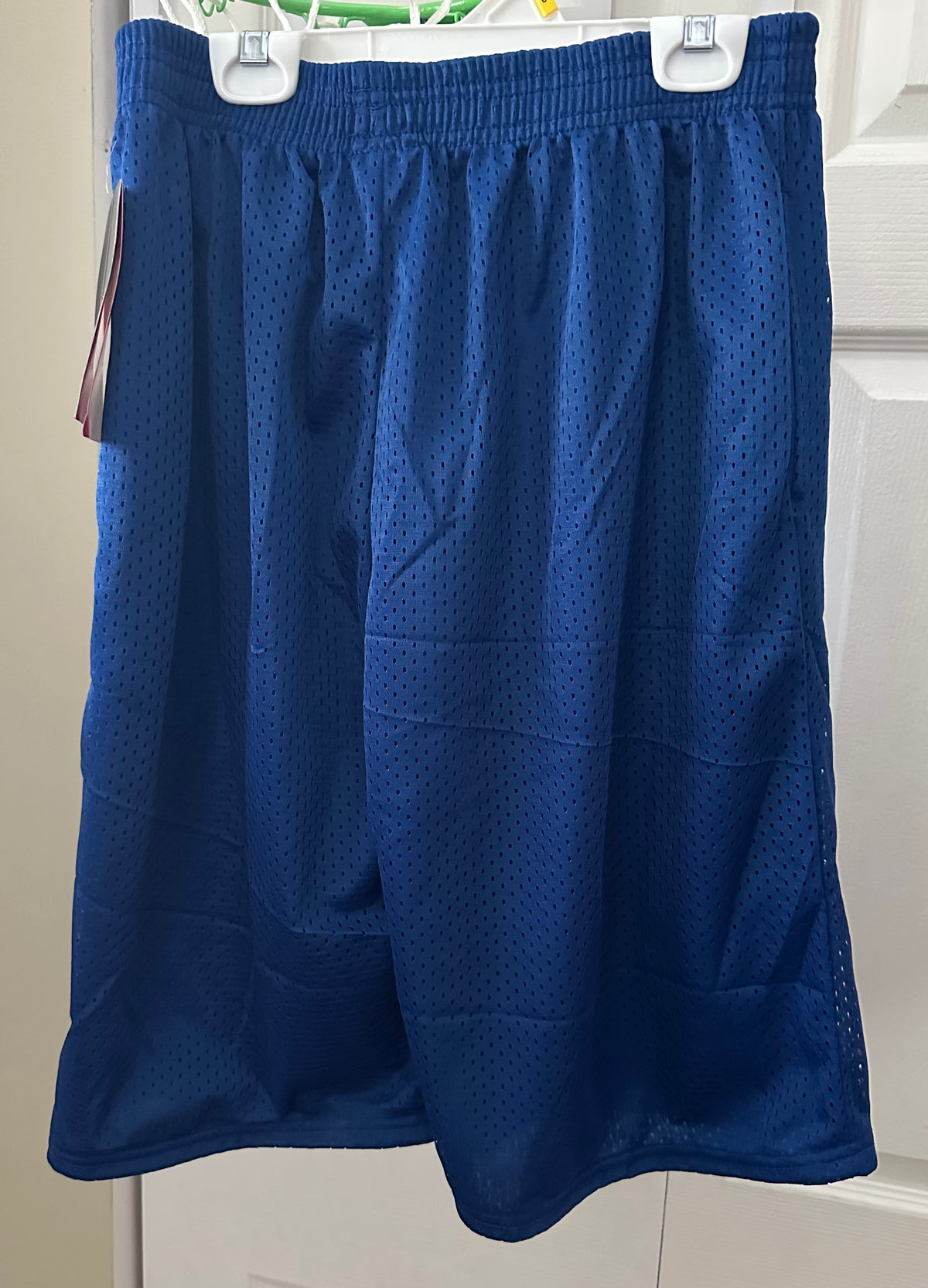 14/16 New Shorts Blue Athletic long style - size Youth - 14 (XL)