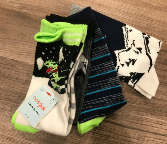 socks winter themed new cat&jack 98 poly 2 spand