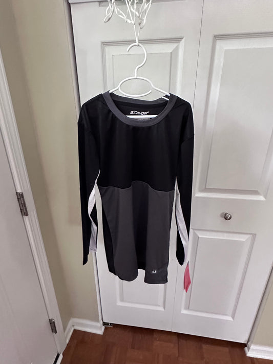 14-16 New black LS Athletic Dri performance - size Youth - 14 (XL)