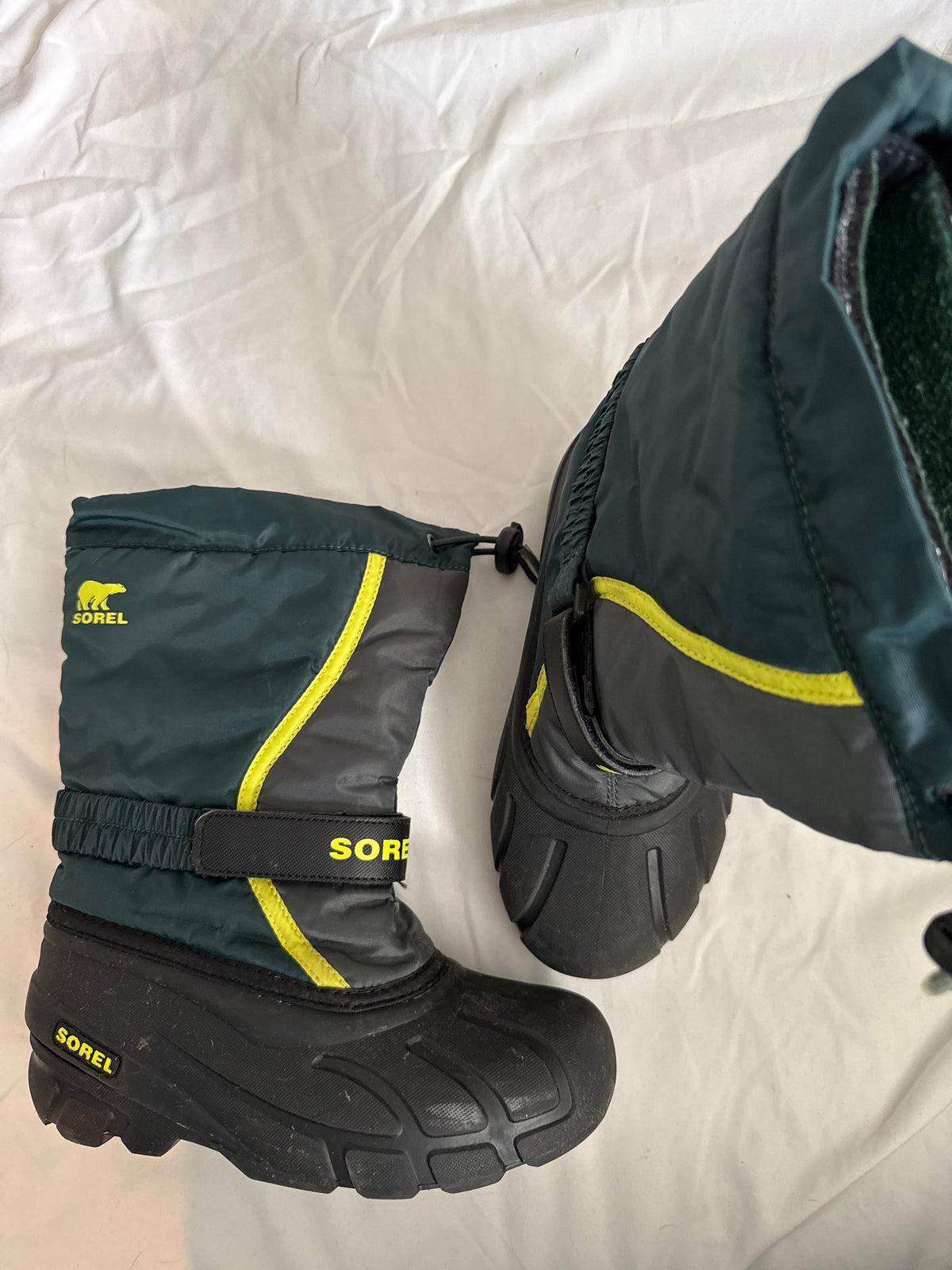 Sorel winter boots Green black - size Shoes - Kids 2