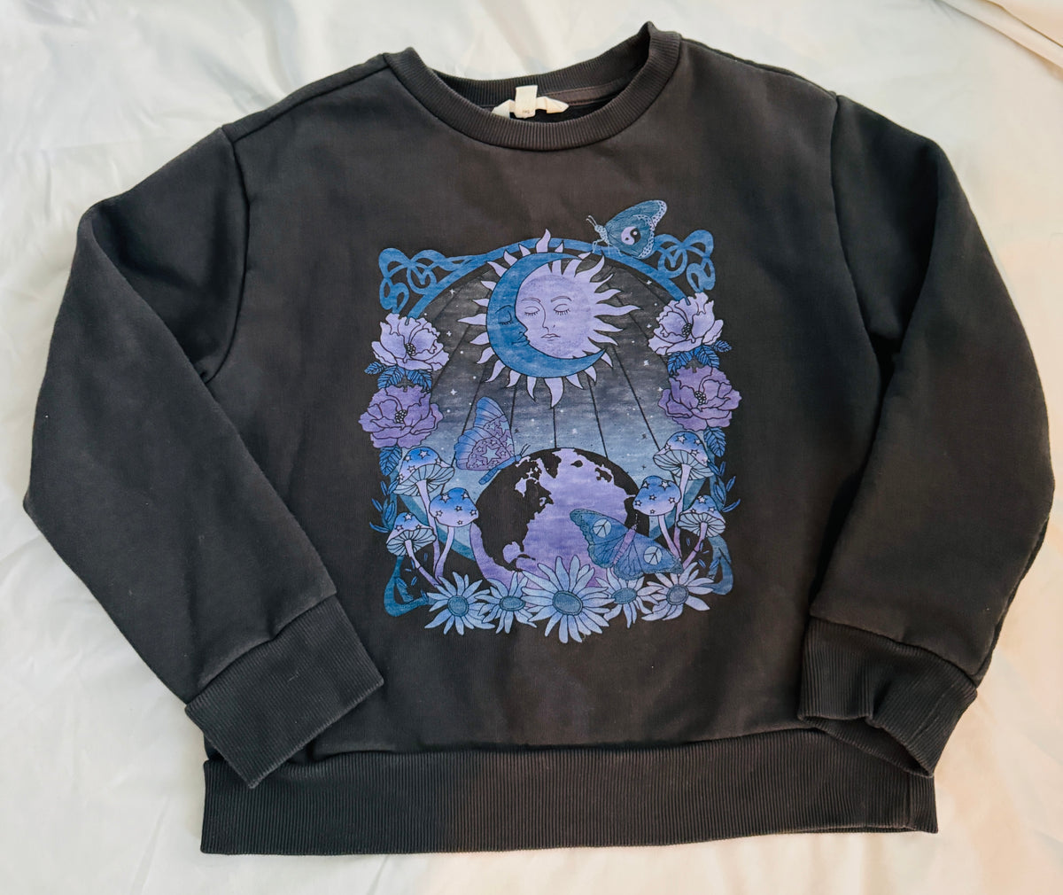 Bixby Nomad Sun moon sweatshirt - size Youth - 8 (M)
