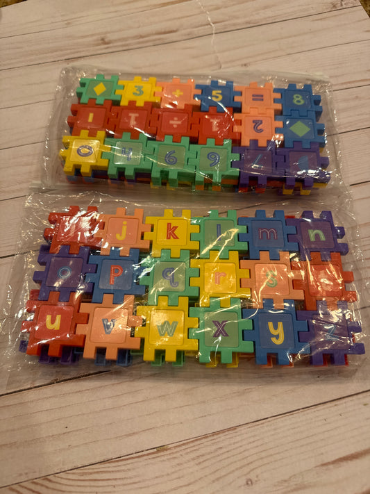 Alphabet & Numbers Puzzle pieces - learning