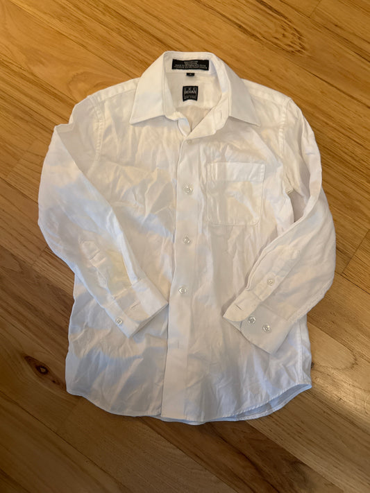 White Dress Shirt Size 6 VGUC - size Youth - 6 (S)
