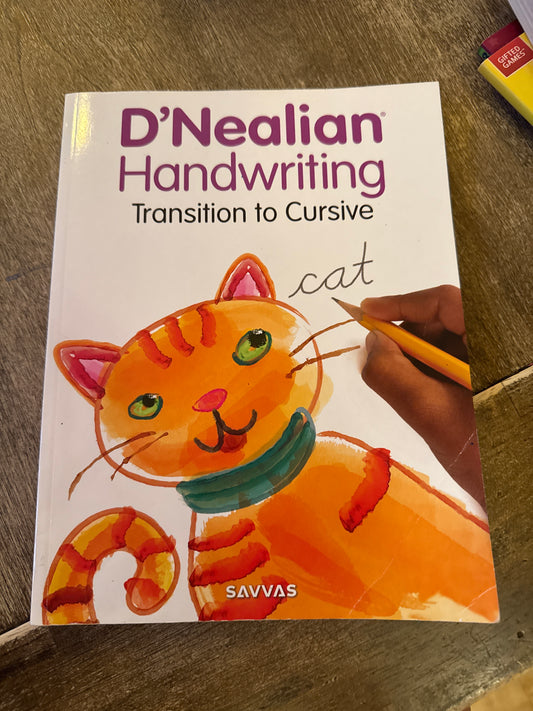 D' Nealian Handwriting Transition to Cursive