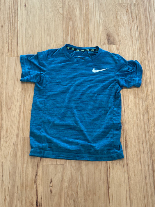 Nike dri fit tee Teal blue play condition - size Youth - 6 (S)
