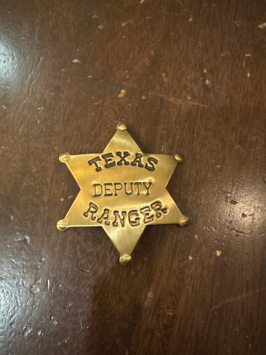 Texas Deputy Ranger Badge - Metal