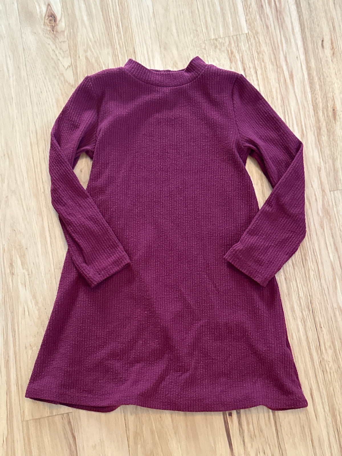 Old navy maroon Knit dress size 6/7 - size Youth - 6 (S)