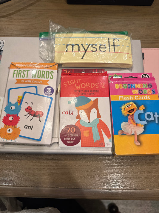 Sight Word Flashcard Bundle (4 sets)