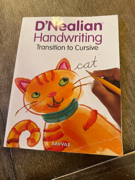 D' Nealian Handwriting Transition to Cursive