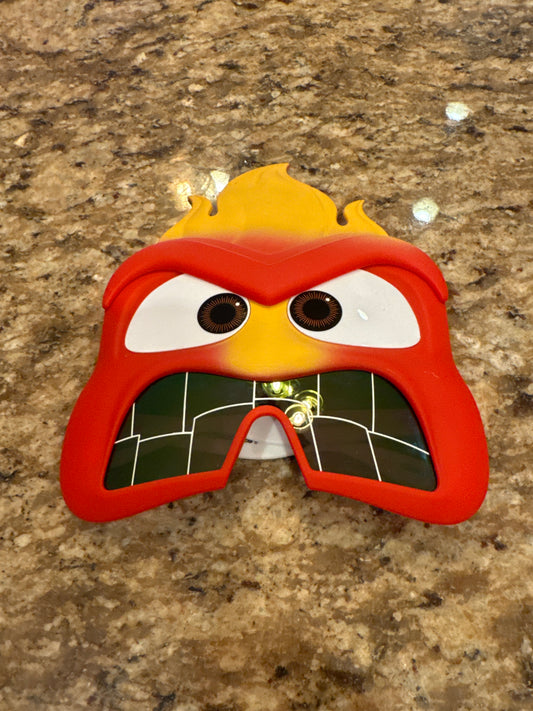 Inside Out Movie glasses Anger face