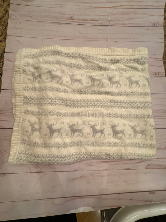Janie & Jack Reindeer Baby Blanket - thick