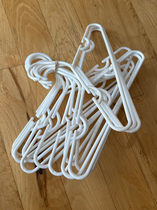 14 lot white hangers Toddler