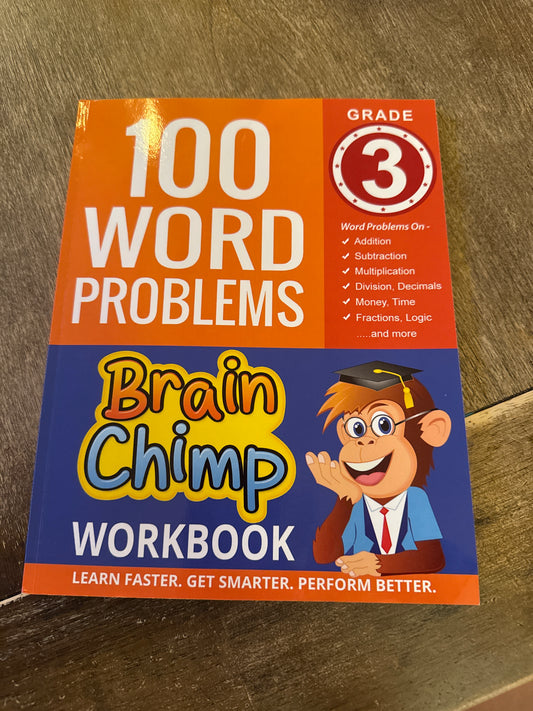 100 Math work problems Like new! 3rd grade