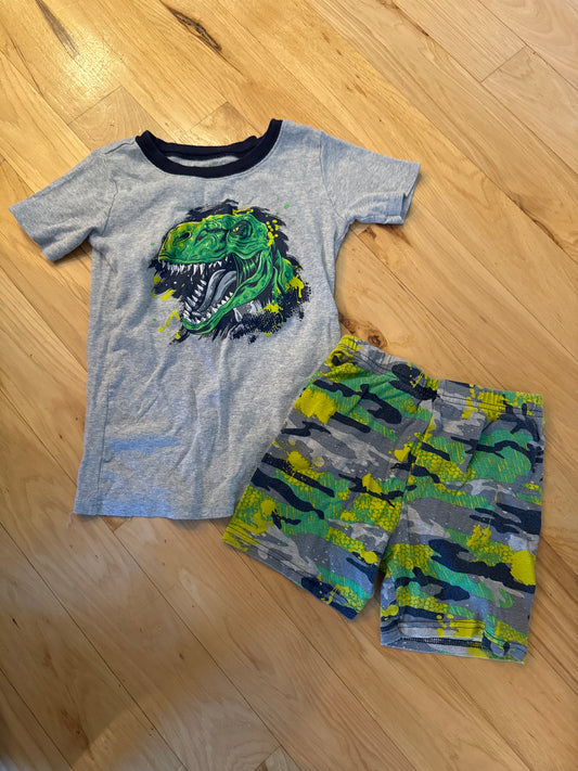 Children's place Dino Short pajamas - size Youth - 6 (S)