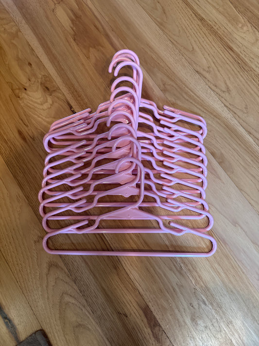 Lot of Pink Hangers 11 hangers total
