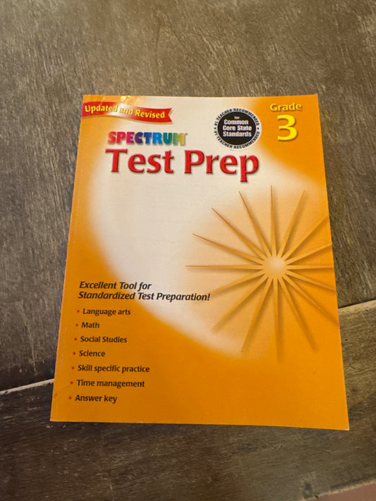 3rd grade test prep Like new!