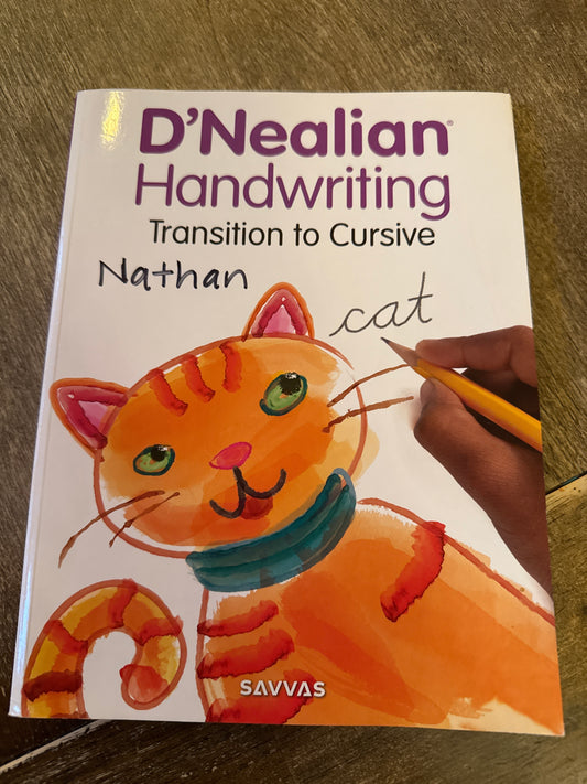 D' Nealian Handwriting Transition to Cursive