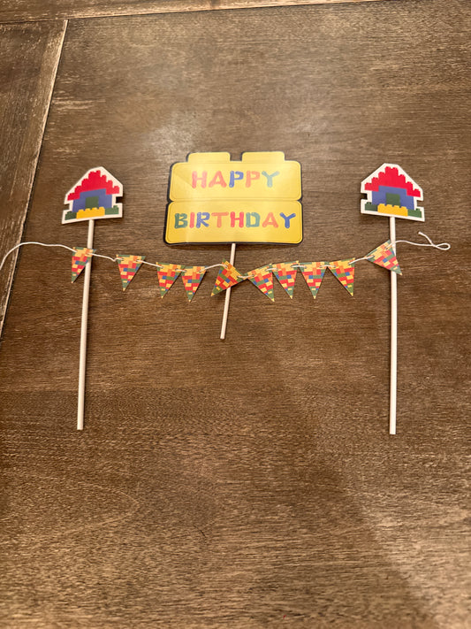 Lego cake topper