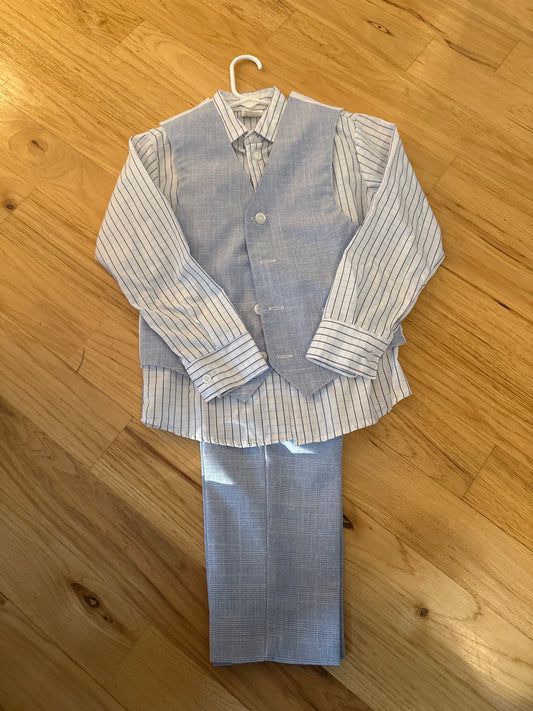 Boys Van Hausen Suit - shirt, vest and - size Youth - 6 (S)
