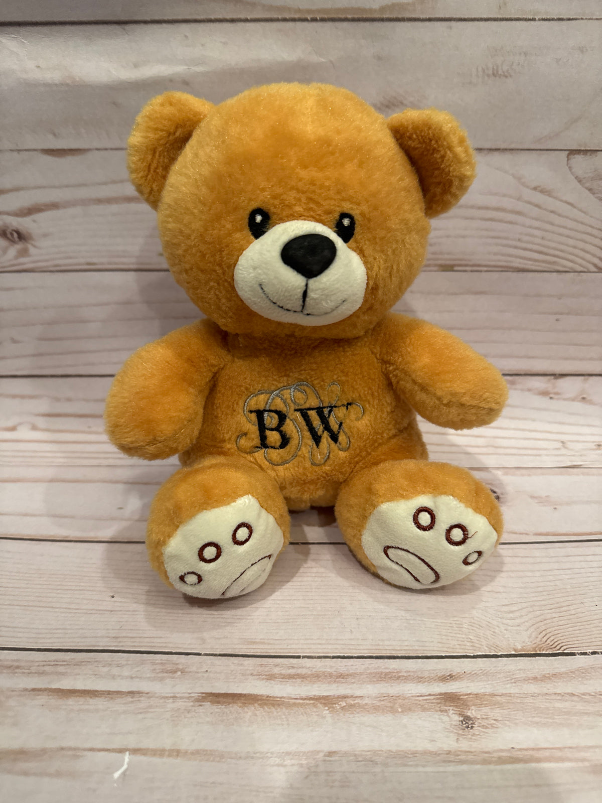 Monogram BW Plush Bear