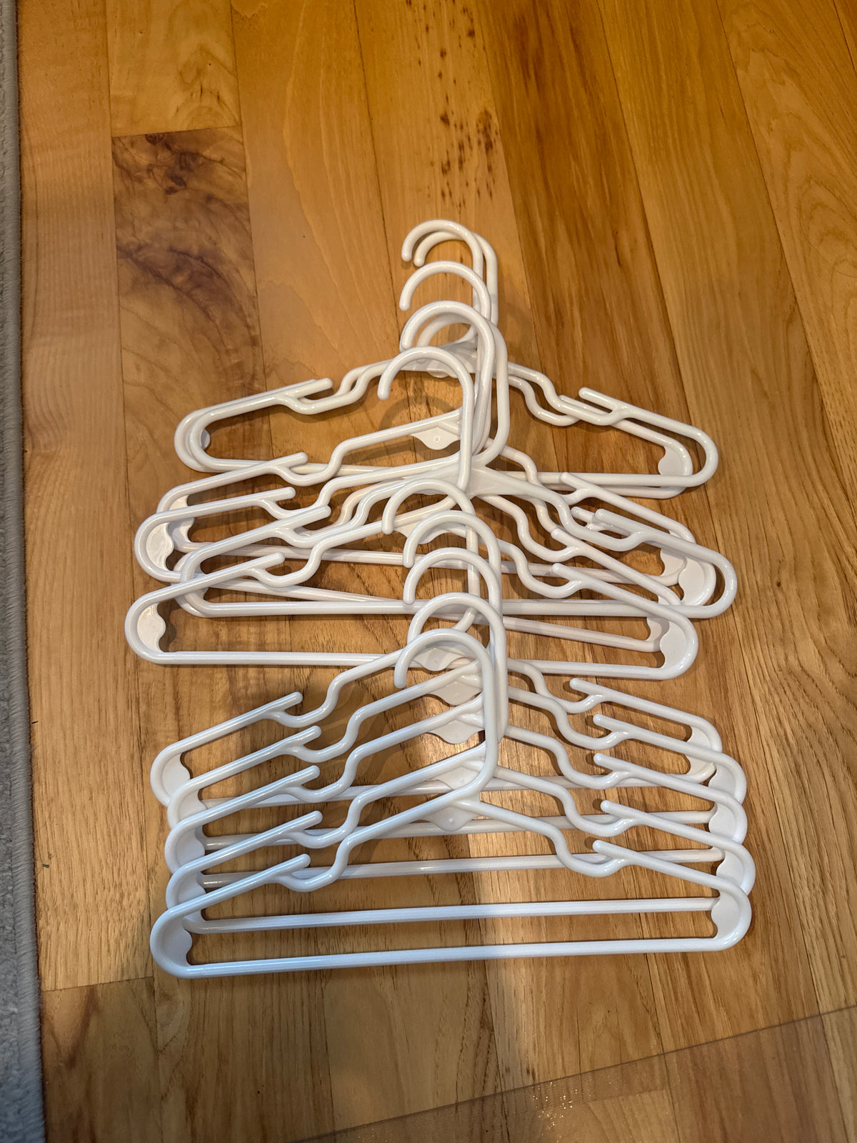 White toddler hangers Lot of 12