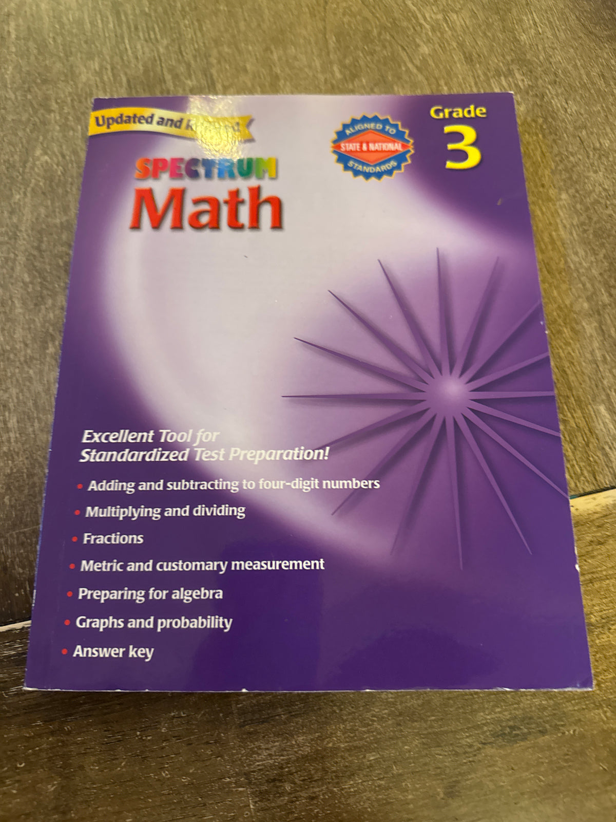 Spectrum 3rd grade Math workbook - new!