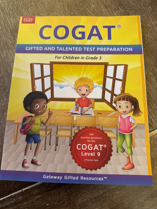 COGAT 3rd grade puzzles And workbook - new!