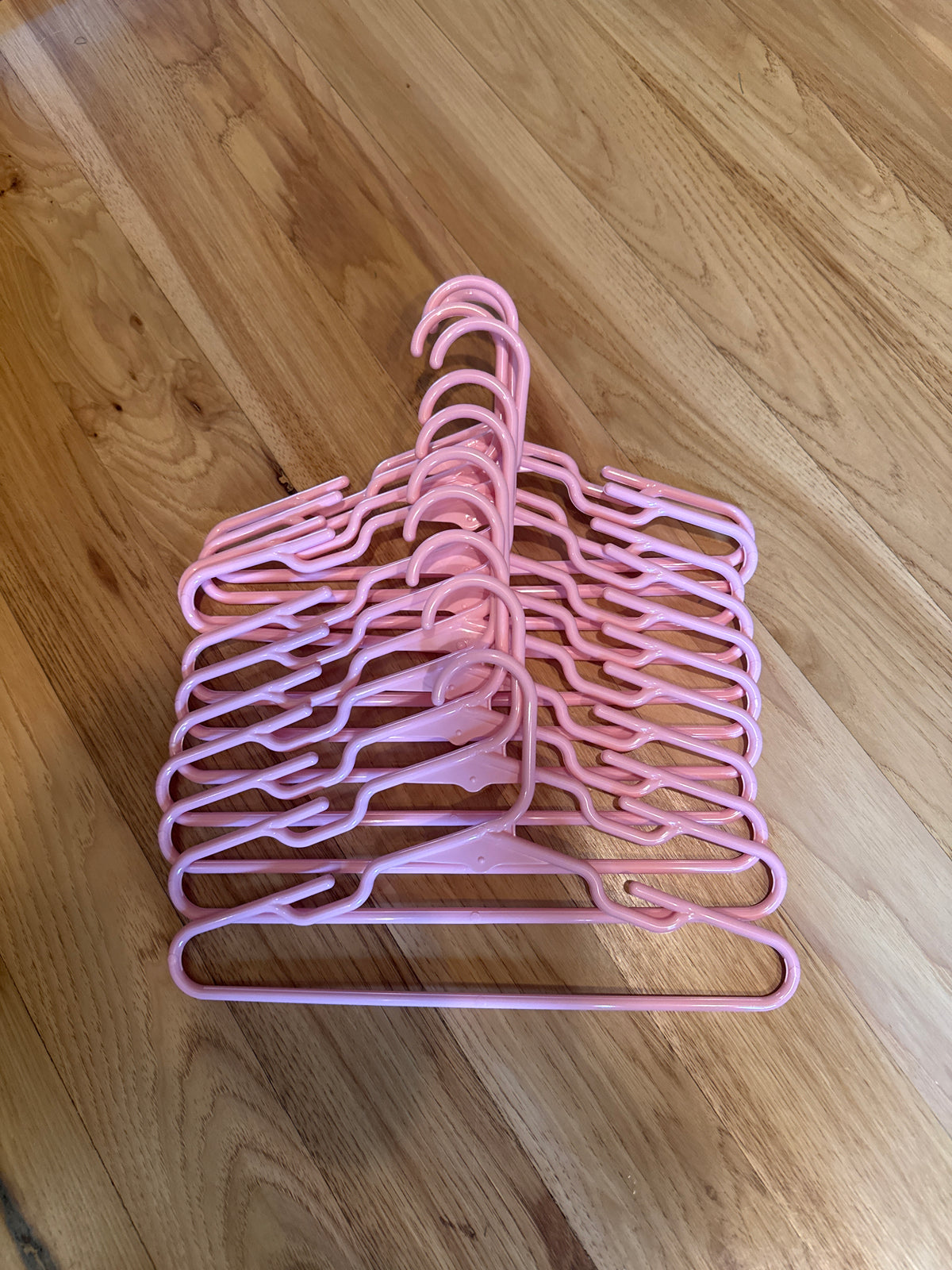 Lot of pink hangers 11 count total