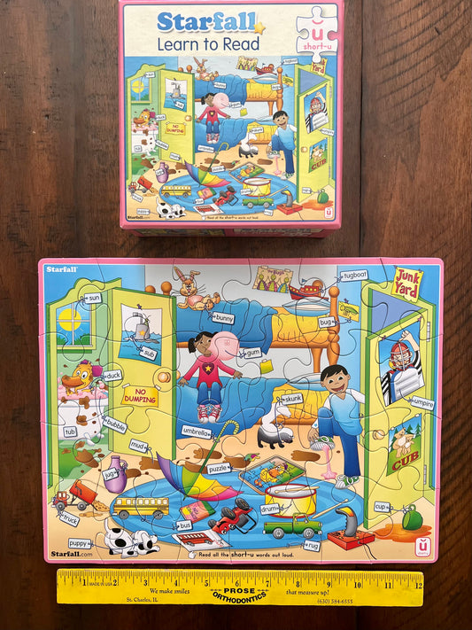 Learn to Read puzzles -short-u