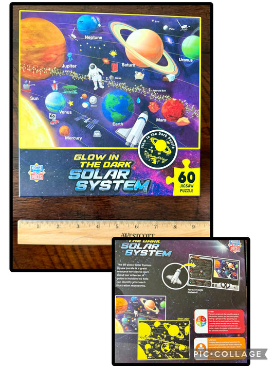 Glow in the Dark SOLAR SYSTEM- 60 piece puzzle