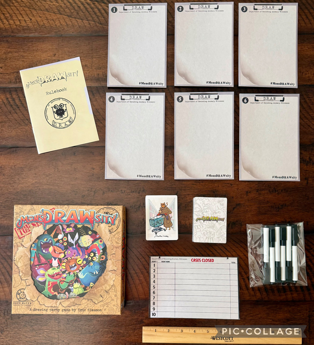 MonsDRAWsity game - a drawing party game